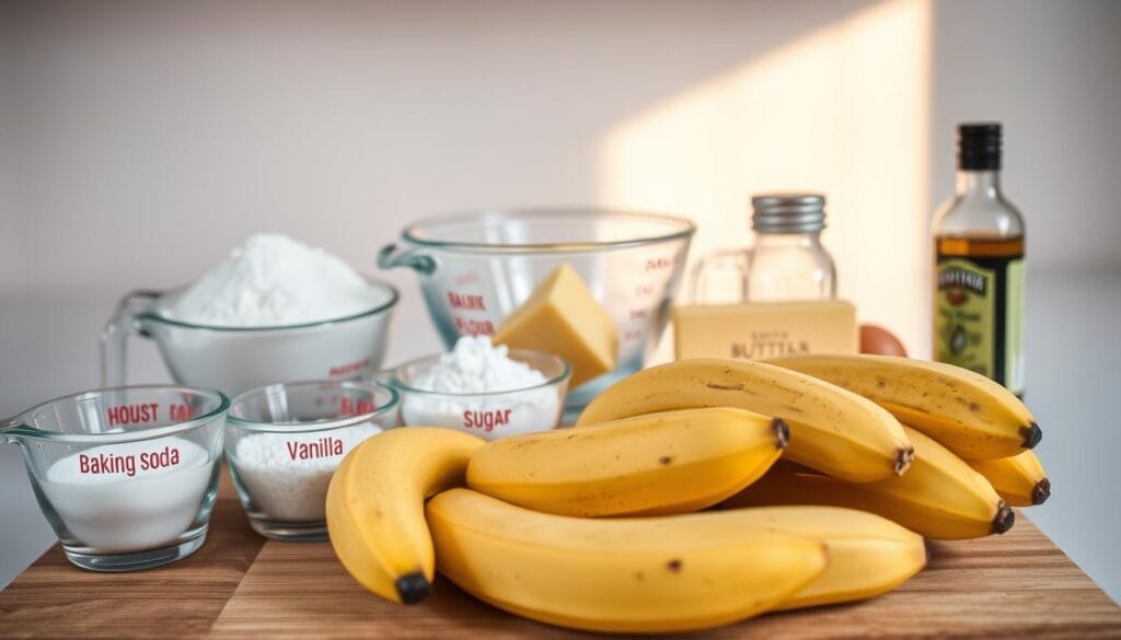Ingredients for Moist Banana Bread Ingredients for Moist Banana Bread
