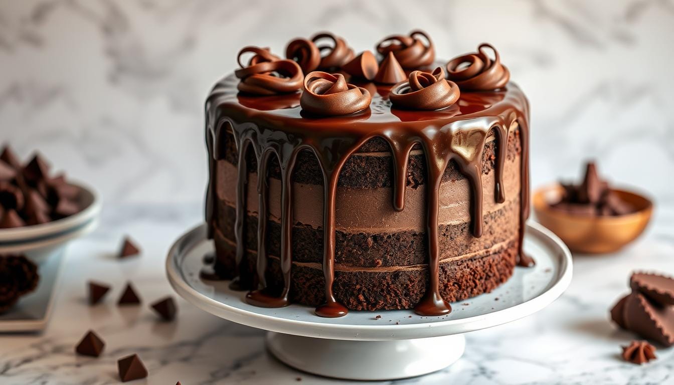 triple chocolate cake