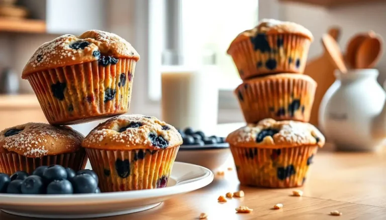 Delicious Protein-Packed Blueberry Muffins