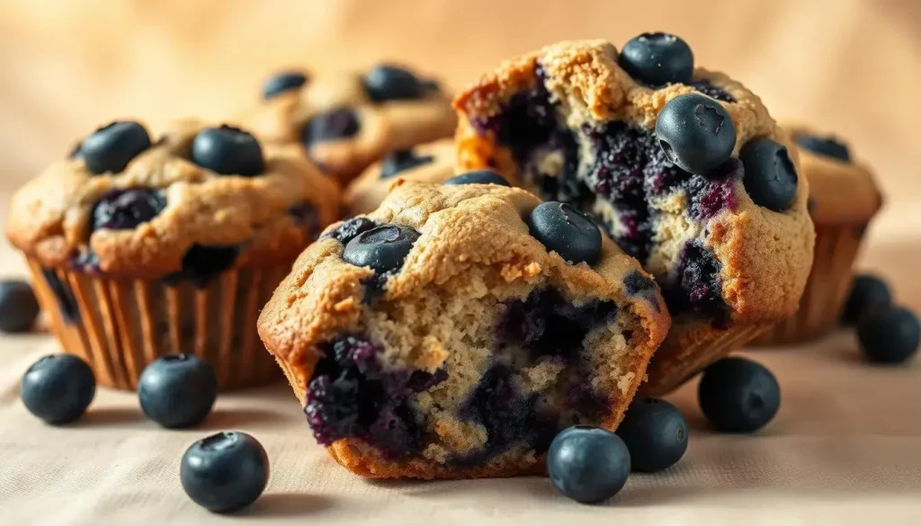 Almond Flour Blueberry Muffins